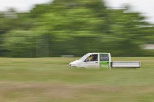 mit dem Transporter unterwegs