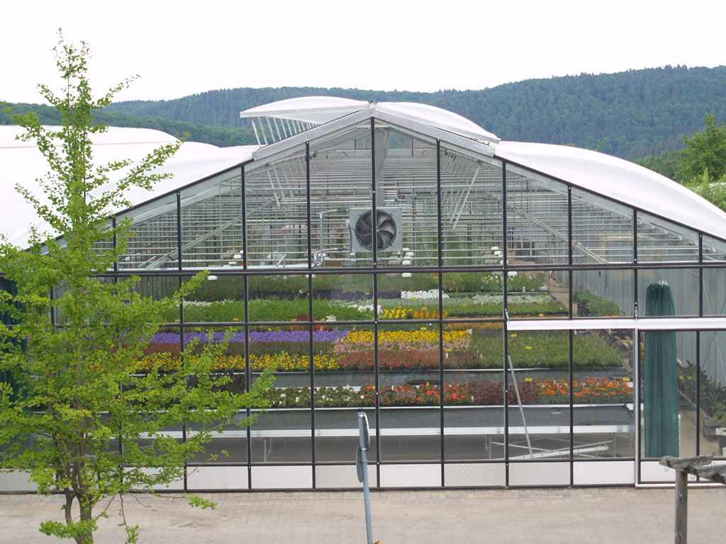 Gewächshaus des Bio-Garten