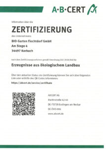 Abbildung der AbCert-Bescheinigung für 2025